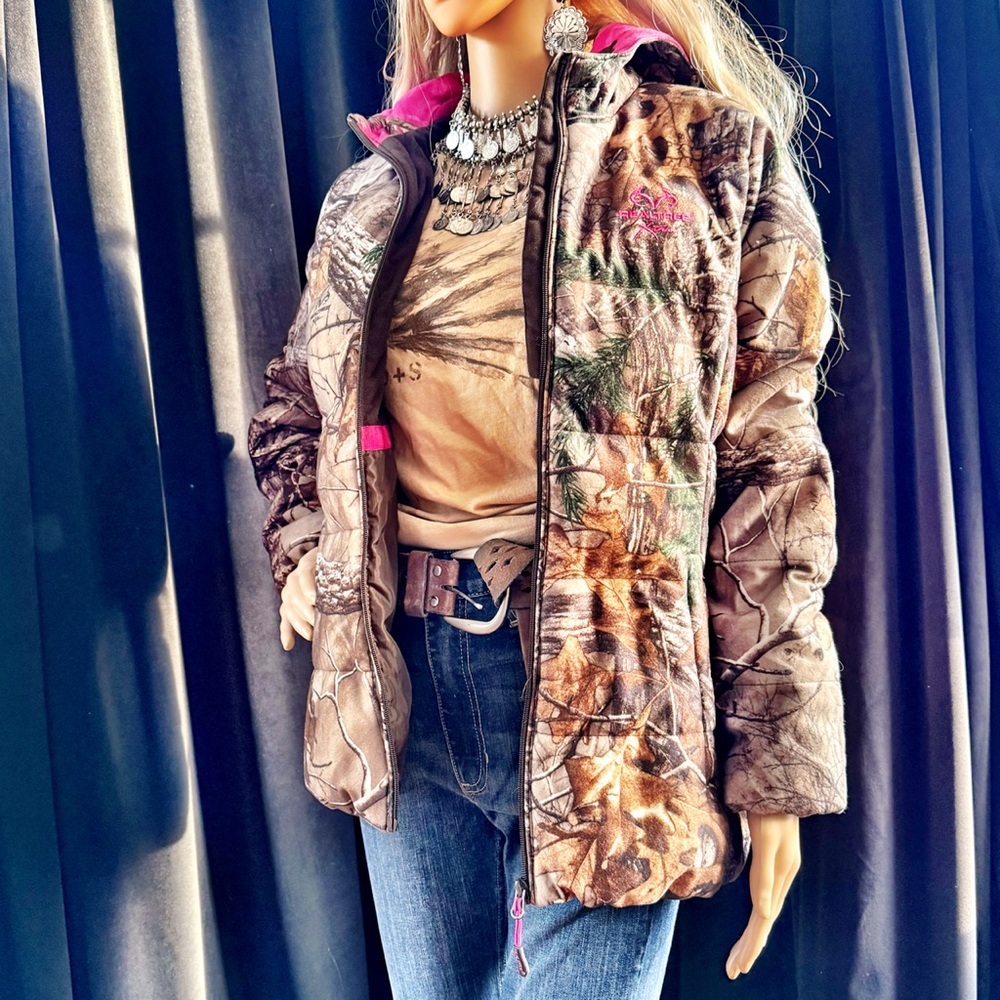 Realtree Women's Camo Jacket with Pink Highlights